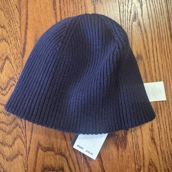 Polo Ralph Lauren Beanie Embroidered Logo Golden Retriever Dog Blue PC1382 NWT - Picture 8 of 13